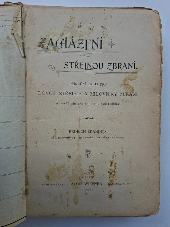 Zacházení střelnou zbraní 1902
