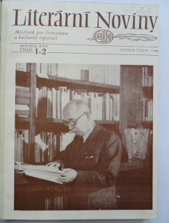 Literární Noviny,Měsíčník pro literaturu a kulturu XVII-XVIII 1948/1949, 20čísel