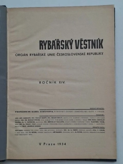  Rybářský věstník 1934 (ročník XIV.) 