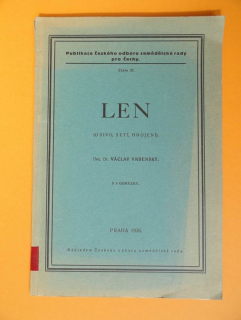 Len (osivo, setí, hnojení) 1936