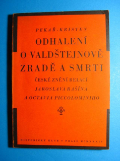 Odhalení o Valdštejnově zradě a smrti