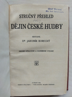 Stručný přehled dějin české hudby