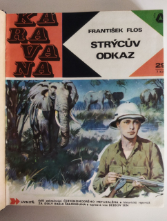 Konvolut dobrodružných časopisů Karavana, Strýcův odkaz, Na modrém Nilu, Vzducholodí do srdce Brazílie, Taje afrických pralesů, Útěk za zajetí, Lovci kožišin, Kraj dvojí oblohy, Jezero Manyara