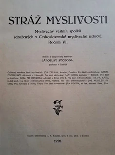 Stráž myslivosti 1928 (VI. ročník)