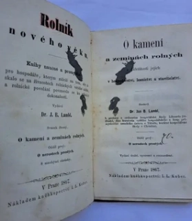O kamení a zeminách rolných a důležitosti jejich v hospodářství, lesnictví a stavitelství (1867)
