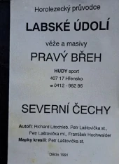 Horolezecký průvodce: Labské údolí věže a masivy pravý břeh