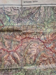 Mapa Vysoké Tatry (1947)