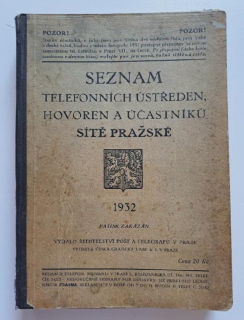 Seznam telefonních ústředen 1932