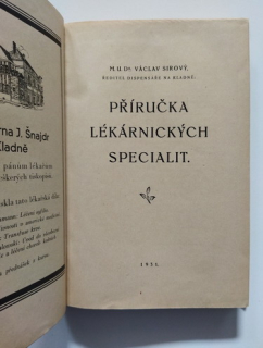 Příručka lékárnických specialit (1931)