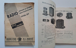 Radio-elektroceník pro obchodníky 1936-37
