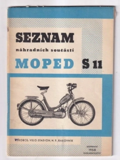 Seznam náhradních součástí Moped S11